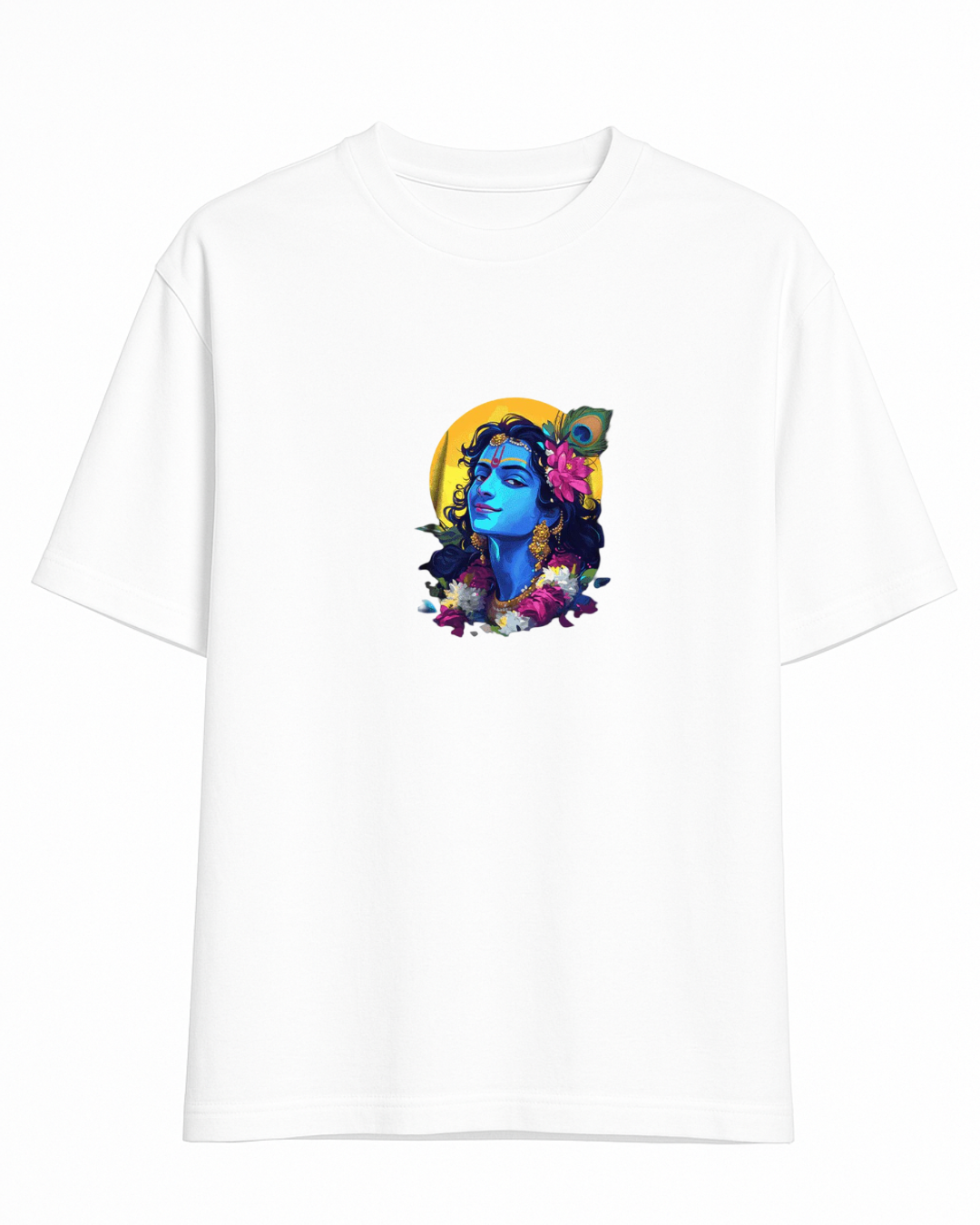 Krishna Printed Premium Oversized Unisex T- Shirt